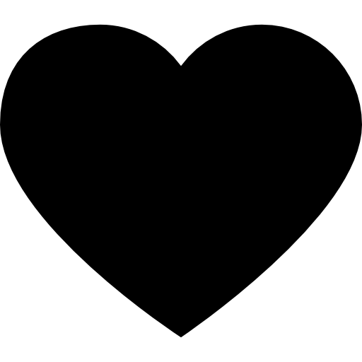 Heart simple shape silhouette